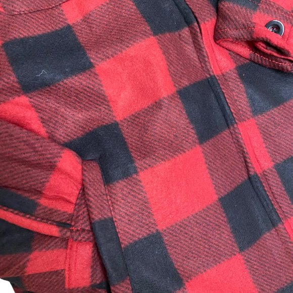 MEN'S NEW FLANNEL LIGHT JACKET IN RED - Picture 5 of 5